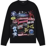 Graphic Print Sweatshirt WE11DONE, черный - фото 3