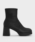 Ботильоны на платформе Charles & Keith, цвет Black - фото 2