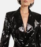 Блейзер с пайетками Alexandre Vauthier, черный - фото 4