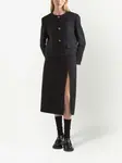 Однобортный жакет Prada, черный - фото 2