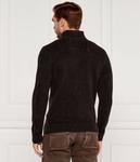 Свитер мужской Aeronautica Militare вязаный с логотипом, коричневый - фото 3