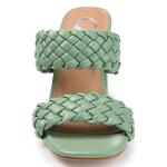 Сандалии Melissa на блочном каблуке Journee, зеленый - фото 4