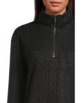 Женский худи Splendid Sweatersoft 1/4 Zip, Black - фото 4