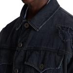 BALMAIN Потертая джинсовая куртка, Black - фото 7