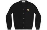 Кардиган с золотым сердцем Comme Des Garcons Play CDG Play, черный - фото 3