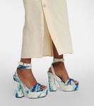 Босоножки на платформе Gaia 140 Jimmy Choo, Latte Mix - фото 4