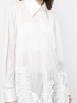 Comme Des Garçons рубашка с оборками, белый - фото 5