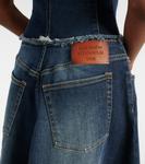 Платье миди из потертого денима Duffena Acne Studios, Dark Blue - фото 6