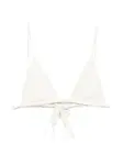 Треугольный бикини Tangle Jil Sander, белый - фото