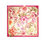 Цветы на шарфе Guess, розовый - фото