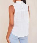 Белый топ со сборками Bella Dahl - фото 3