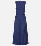 Платье миди Elyse Staud, темно-синий - фото