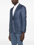 Canali меланжевый пиджак, синий - фото 3