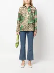 Шелковая рубашка Boy с цветочным принтом La DoubleJ, зеленый - фото 2