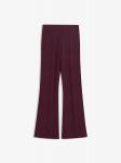 Расклешенные брюки Bershka, бургундия - фото 2