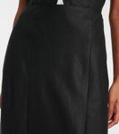 Льняная юбка миди Faithfull, черный - фото 4