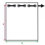 Виртовая штора «Dim out», (1 шт.), на заказ Wirth, цвет limone - фото 6
