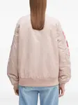 Бомбер с вышивкой A BATHING APE, розовый - фото 3