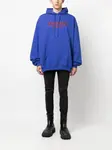 Худи с логотипом VETEMENTS, синий - фото 2