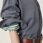 Серая женская рубашка MIU MIU, серый - фото 7