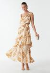 Платье BWLDR BRIANNA MIDI, Golden Palms/Beige - фото 5