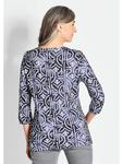 Блузка GOLDNER, цвет marine/gemustert - фото 3