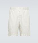 Льняные шорты cornell Orlebar Brown, бежевый - фото