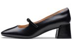 Туфли Мэри Джейн женские черные Clarks - фото