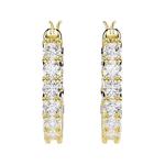 Матричные серьги-кольца Vittore Swarovski - фото 5