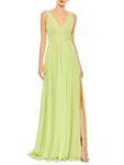 Платье с разрезом спереди Mac Duggal, цвет Lime - фото
