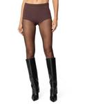 Вязаные микро-шорты Ashlin Edikted, коричневый - фото