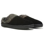 Женские тапочки-сабо с вязаным воротником Clarks, черный - фото