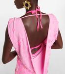 Мини-платье с декором The Attico, фуксия - фото 6