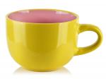 Кружка Mondex, 0,75 л, желтый/розовый - фото