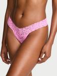 Кружевные трусики-стринги The Lacie, lace neon bubble pink - фото