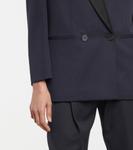 Шерстяной блейзер McQueen, темно-синий - фото 5