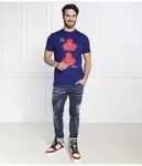 Джинсы-Скейтеры Tapered fit Dsquared2, синий - фото 2