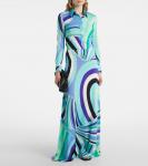 Рубашка Iride Pucci, Verde/Lilla - фото 2