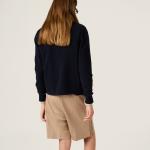 Кашемировая рубашка-поло MIU MIU, темно-синий - фото 3