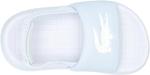 Lacoste unisex-child Juniors' Serve Slide, White/Graphite - фото 5
