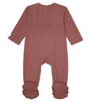 Хлопковый комбинезон Baby Kone с оборками Donsje, Dark Clay - фото 2