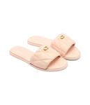 Кожаные тапочки падуб Coach, коричневый - фото 3