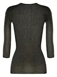 Сетчатый топ с длинными рукавами Wolford, черный - фото 5