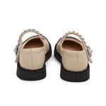 Детская кожаная обувь для детей Budding, бежевый - фото 4