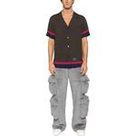 Миниатюрный Монограммный Отпускная Рубашка BALMAIN, Бежевый - фото 4