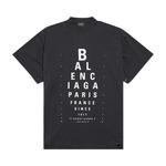 Футболка Balenciaga Optical T-Shirt, Washed Black/White - фото