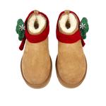 Ботинки Ugg Women's Classic Ultra Mini, каштановый/Рождественская елка 3/box - фото 5