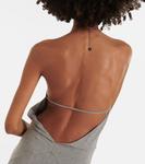 Платье макси с халтернеем The Attico, Melange Grey - фото 6