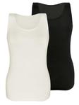 Майка Sassa 2er Sparpack Top, цвет black ivory - фото 2
