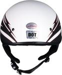 Шлем Hot Leathers, белый - фото 7